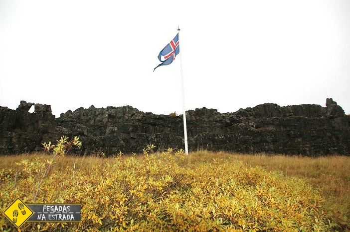 Ruinas do Parlamento no Thingvellir National Park islândia