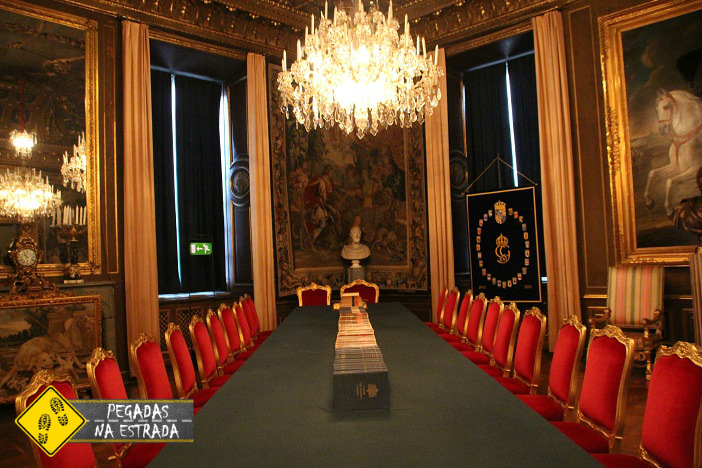 Interior do Palácio Real de Estocolmo. Foto: CFR / Blog Pegadas na Estrada