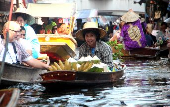Bangkok mercado flutuante receitas tailandesas