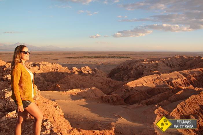 Pôr do sol no Deserto de Atacama Chile